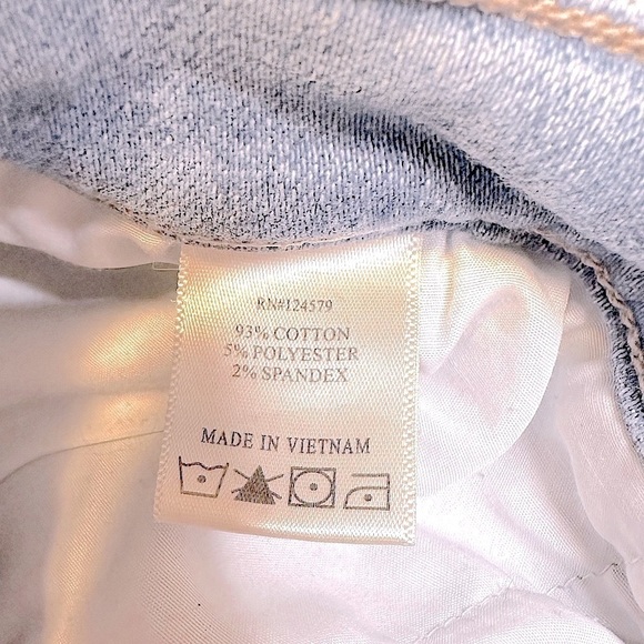 Sneak Peek High Rise Cutoff Blue Jean Shorts Size Small - Picture 3 of 6